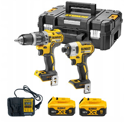 DeWALT DCK266P2T Zestaw 18V 2x5Ah Wiertarka DCD796 Zakrętarka