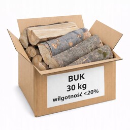 Drewno kominkowe Buk 30 kg suszone komorowo <20%