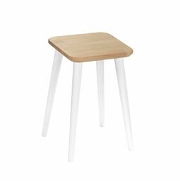 Taboret kwadratowy z litego dębu Modern Oak, Wykończenie