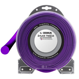 Żyłka tnąca 3.0/55m okrągła fiolet DPPLCEDBD01/06RL