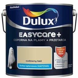 Farba tytanowa Dulux EasyCare+ Plamy+Przetarcia Cudowny Beż 2,5