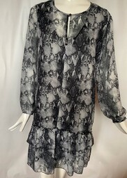 Czarna Sukienka Pogrzeb Zaloba Plus Size Xxxl