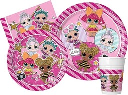 Party Tableware Set L.O.L. Surprise! Glam for 8
