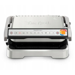 Tefal, Kontaktowy grill elektryczny OptiGrill 4w1 GC774D30, srebrno-szary,