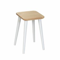Taboret kwadratowy z litego dębu Modern Oak, Wykończenie