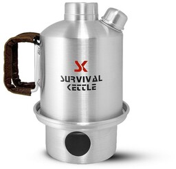Czajnik turystyczny Survival Kettle Silver Half - 0,6l