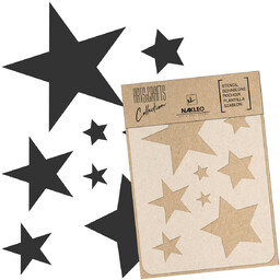 Szablon malarski scrapbooking  craft // GWIAZDY