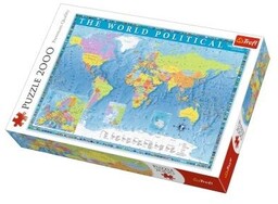 Trefl PUZZLE 2000 MAPA POLITYCZNA ŚWIATA TREFL