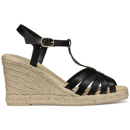 Espadryle Geox D Gelsa D55TPA 00043 C9999 Czarny