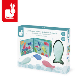 Miękka książeczka do kąpieli z 3 psikawkami Przyjęcie