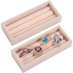 Valyria Aksamitny organizer na małe pierścionki, zestaw 2