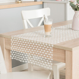 Markizeta Obrus bieżnik 40x140 Bianca off white gipiurowy