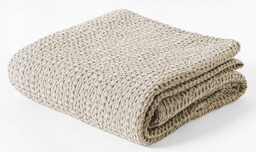 Narzuta na łóżko bawełniana, pled 240x240 VitalHome Caffe