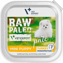 VETEXPERT RAW PALEO Pate Puppy Mini Turkey 150