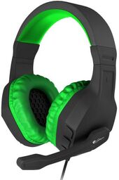 Genesis Argon 200 Nauszne Czarno-zielony Słuchawki przewodowe
