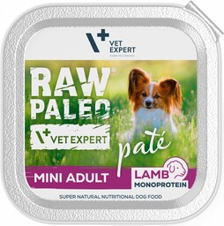 VETEXPERT RAW PALEO Pate Adult Mini Lamb 150