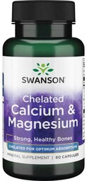 Swanson Albion Chelat Wapnia i Magnezu 60 kaps