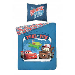 Pościel 140x200 Auta Cars Zygzak Mcqueen Samochody niebieska