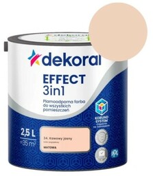 DEKORAL Farba EFFECT 3in1 kawowy jasny 2,5L