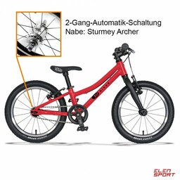 Rower Dziecięcy KUbikes 16S MTB Piasta Automatyczna Red