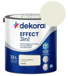 DEKORAL Farba EFFECT 3in1 szary popielaty 2,5L