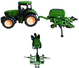 Traktor Ciągnik Zabawka Dla Dzieci Z Siewnikiem Gospodarstwo