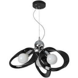 Żyrandol Emma 3 czarny Lampex