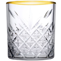 PASABAHCE Zestaw szklanek Timeless Gold 345 ml (4