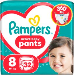 Pampers Active Baby Pants 8 (17+ kg), pieluchomajtki,