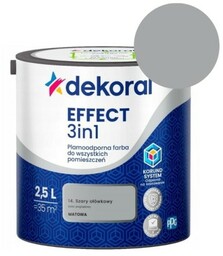 DEKORAL Farba EFFECT 3in1 szary ołówkowy 2,5L