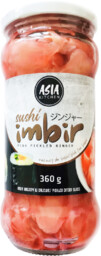 Imbir marynowany do sushi, różowy 360g - Asia