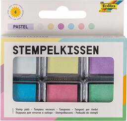 folia 30181 - zestaw pastelowych poduszek do stempli,