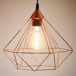 EGLO Lampa wisząca Tarbes, 1-punktowa, 32,5cm, miedź