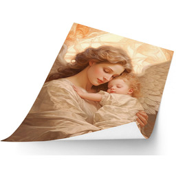 Unikalny Plakat Religijny z Aniołem Stróżem