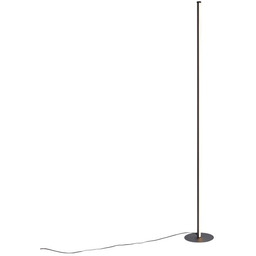 Designerska lampa podłogowa czarna z diodą LED