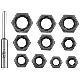 NEO TOOLS 11-922 Zestaw kluczy nasadowych Stal narzędziowa,