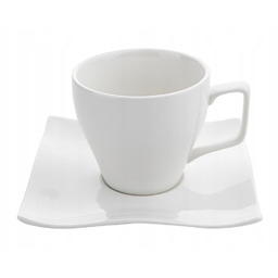 Filiżanki ze spodkami Florina Morris 220 ml porcelana