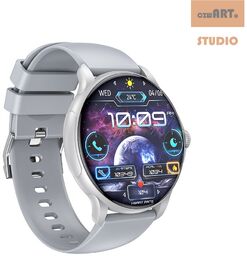 XO SMARTWATCH ZEGAREK J11 AMOLED srebrny