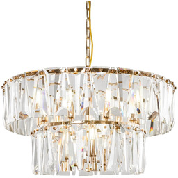 Maytoni Regulowana lampa wisząca Puntes MOD043PL-12G crystal przeźroczysta