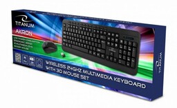 Esperanza Zestaw bezprzewodowy klawiatura + mysz Akron USB