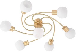 Lindby - Ciala 7 Lampa Sufitowa Brass/Opal