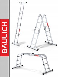 Drabina aluminiowa składana przegubowa wielofunkcyjna 4x3 Produkt Polski