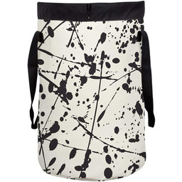 Spirella Kosz na pranie, czarno-biały, składany, zamykany, 75