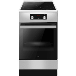 Kuchnia indukcyjna wolnostojąca AMICA 523IE3.325PAHTSKDP(XX) Pizza Steam Srebrny