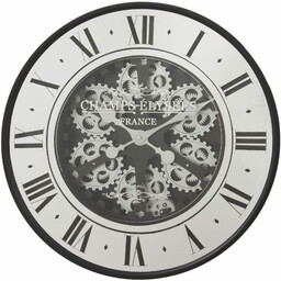 Zegar metalowy wiszący retro 59x59 125292