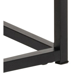 Stolik kawowy z gazetnikiem dąb dziki / czarny