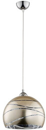 Lampa wisząca zwis NARVI srebrna śr. 30cm