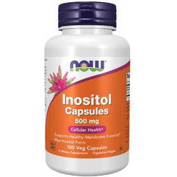 Now Foods Inozytol 500 mg, 100 kaps.