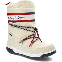 Białe Śniegowce Tommy Hilfiger Damskie Buty