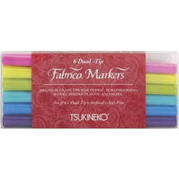 Tsukineko VersaCraft Fabrico Markery z kamieniami szlachetnymi, zestaw